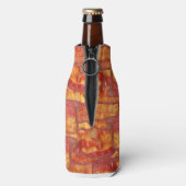 Bacon achtergrond patroon flesjeskoeler (Fles Achterkant)
