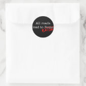 Bacon alle wegen ronde sticker (Tas)