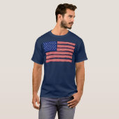 bacon American vlag patriotic American bacon T-shirt (Voorkant volledig)