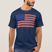 bacon American vlag patriotic American bacon T-shirt (Voorkant)