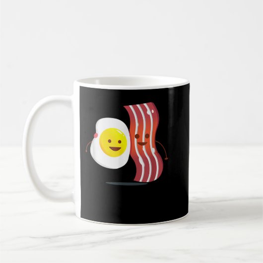 Bacon and Eggs Best Breakfast Brunch Friends T-shi Koffiemok (Links)