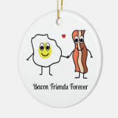 Bacon and Eggs beste vrienden cartoon ontbijt meme Keramisch Ornament (Links)