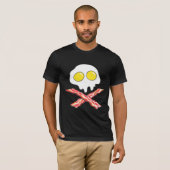 BACON AND EGGS COOL SKULL BONES SPOOF T-SHIRT (Voorkant volledig)