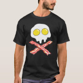BACON AND EGGS COOL SKULL BONES SPOOF T-Shirt (Voorkant)