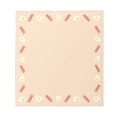 Bacon and Eggs Food Pattern Notitieblok (Voorkant)