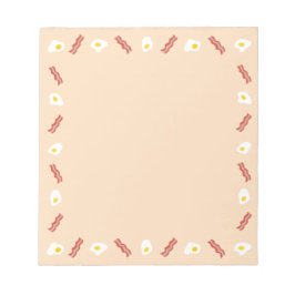 Bacon and Eggs Food Pattern Notitieblok