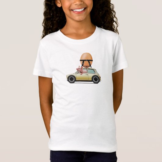 Bacon and Eggs on the Move – Vin Zzep Art T-shirt (Voorkant)