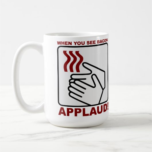 Bacon Applaus Mok (Links)