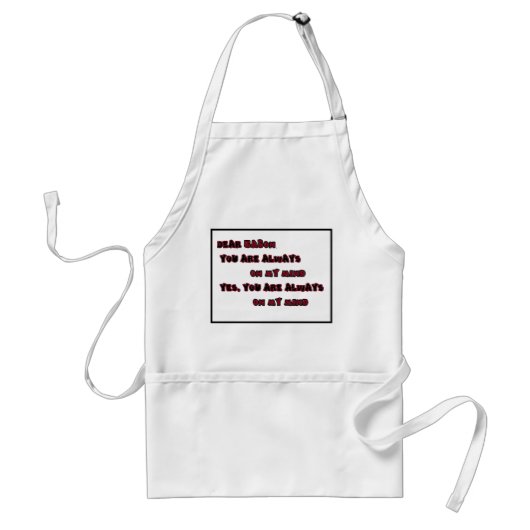 Bacon Apron voor mannen en vrouwen Standaard Schort (Voorkant)