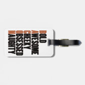 Bacon Attitude Bagagelabel (Achterkant horizontaal)