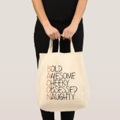 Bacon Attitude Tote Bag (Voorkant (product))