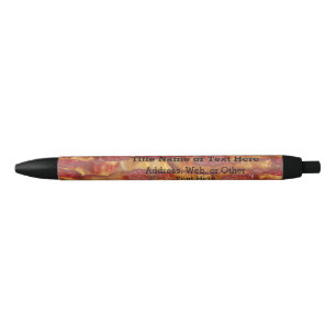 Bacon Background Pattern Zwarte Inkt Pen