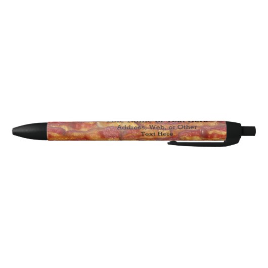 Bacon Background Pattern Zwarte Inkt Pen (Bodem)