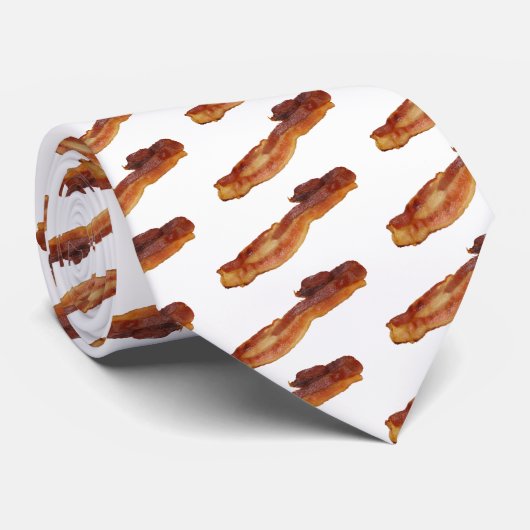 bacon, bacon, bacon, bacon, bacon, bacon, bacon, b stropdas (Opgerold)