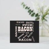 Bacon Bacon Bacon Bacon Briefkaart (Staand voorkant)