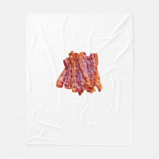 Bacon Bacon Bacon Bacon Fleece Deken (Voorkant)