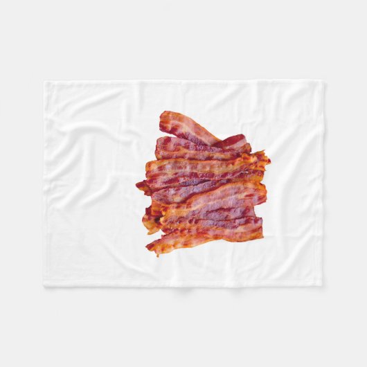 Bacon Bacon Bacon Bacon Fleece Deken (Voorkant (Horizontaal))
