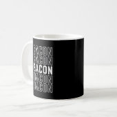 Bacon Bacon Bacon Bacon Funny Bacon Koffiemok (Voorkant links)