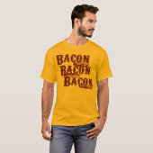 Bacon Bacon Bacon Bacon T-shirt (Voorkant volledig)