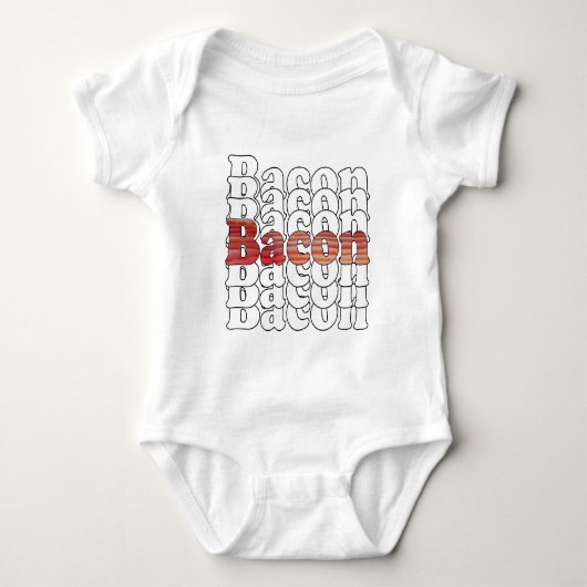 Bacon Bacon Bacon Romper (Voorkant)