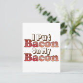 Bacon Bacon Briefkaart (Staand voorkant)