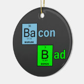 Bacon Bad Keramisch Ornament (Links)