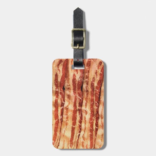 BACON bagagelabel grappig CHEF foodie (Voorkant verticaal)