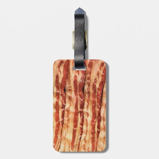 BACON bagagelabel grappig CHEF foodie (Achterkant verticaal)