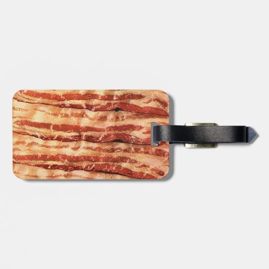 BACON bagagelabel grappig CHEF foodie (Achterkant horizontaal)