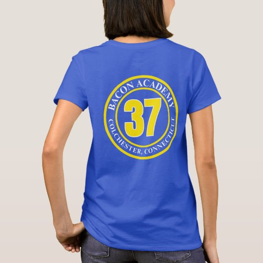 Bacon Band 37 maart Band T-Shirt (Dames Fit) (Achterkant)