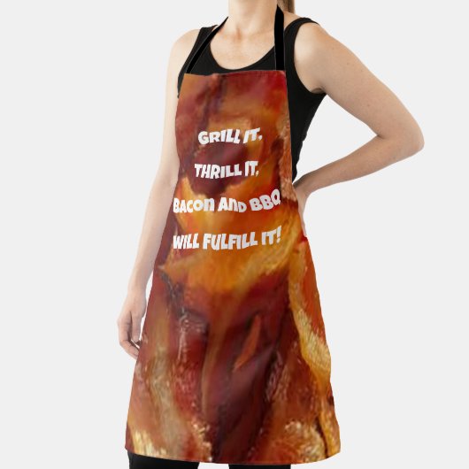 Bacon & BBQ in stijl, ons Funny Bacon Lover Schort (Insitu)