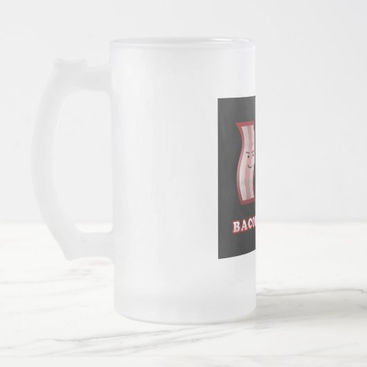 Bacon + beer zijn iets matglas bierpul (Links)