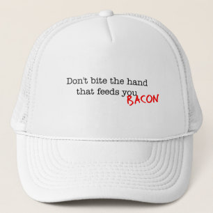 Bacon bijt niet in de hand trucker pet