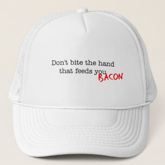 Bacon bijt niet in de hand trucker pet