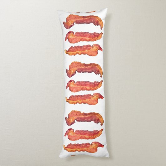 Bacon Body Pillow Lichaamskussen (Achterkant (Verticaal))