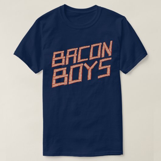 Bacon Boys - varkensvlees Barbecue Breakfast T-shirt (Design voorkant)