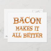 Bacon Briefkaart (Voorkant / Achterkant)