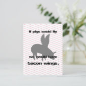 bacon briefkaart (Staand voorkant)