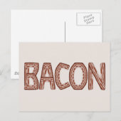 Bacon-Briefkaart Briefkaart (Voorkant / Achterkant)