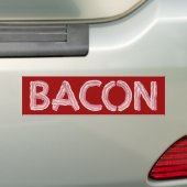 Bacon Bumpersticker (Op auto)
