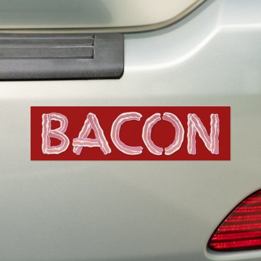 Bacon Bumpersticker (Op auto)