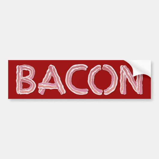 Bacon Bumpersticker (Voorkant)