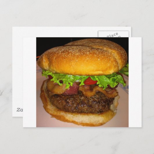 BACON BURGER BRIEFKAART (Voorkant / Achterkant)