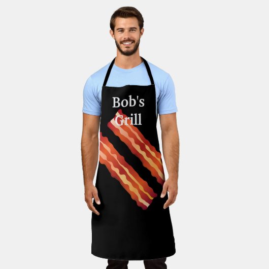 Bacon Business Apron Schort (Gedragen)