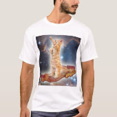Bacon Cat in Space T-shirt (Voorkant)