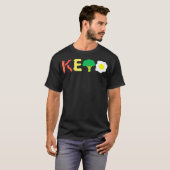 Bacon Cheese Broccoli Egg Keto Diet Ketosis  T-shirt (Voorkant volledig)