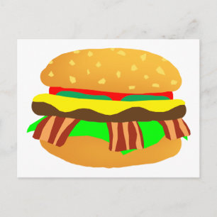 Bacon Cheeseburger Briefkaart