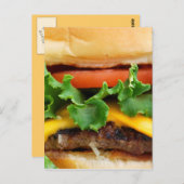 Bacon Cheeseburger Briefkaart (Voorkant / Achterkant)
