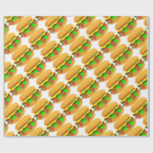 Bacon Cheeseburger Cadeaupapier (Vlak)