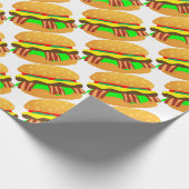 Bacon Cheeseburger Cadeaupapier (Hoek)